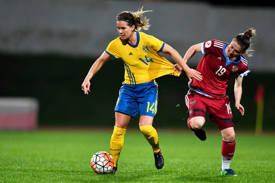 Sveriges Hanna Folkesson och Rysslands Ekaterina Morozova