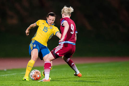 Sveriges Jessica Samuelsson och Rysslands Anna Cholovyaga