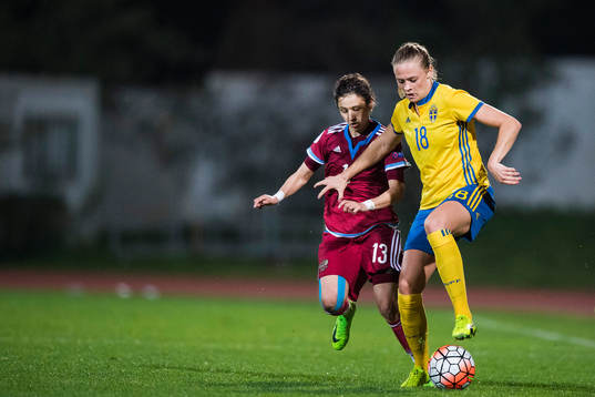 Rysslands Elena Kostareva och Sveriges Fridolina Rolfö