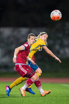Sveriges Olivia Schough och Rysslands Tatiana Sheikina