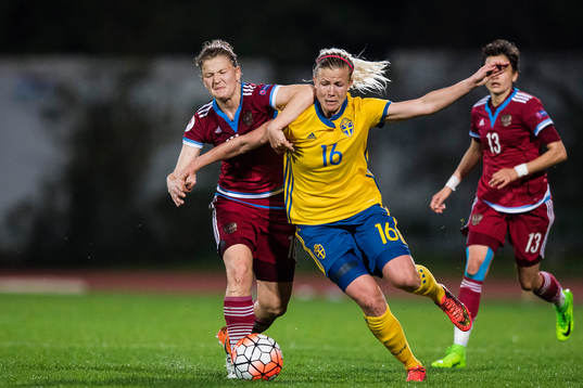 Rysslands Anastasia Pozdeeva och Sveriges Hanna Glas