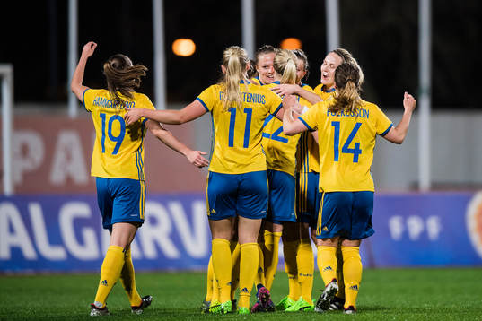 Sveriges Pauline Hammarlund, Stina Blackstenius, Lisa