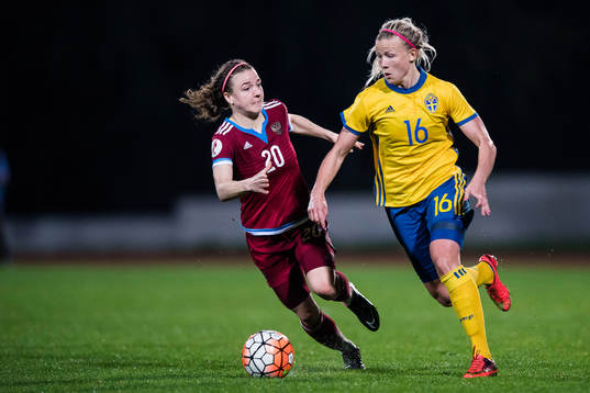 Rysslands Ksenia Kovalenko och Sveriges Hanna Glas