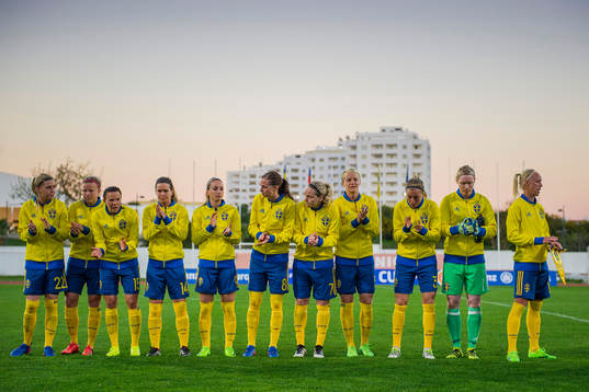 Sveriges Olivia Schough, Hanna Glas, Jessica Samuelsson,