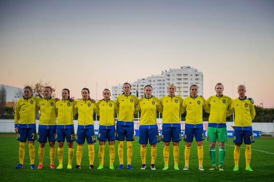 Sveriges Olivia Schough, Hanna Glas, Jessica Samuelsson,