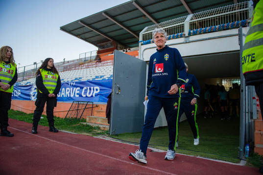 Sveriges förbundskapten Pia Sundhage