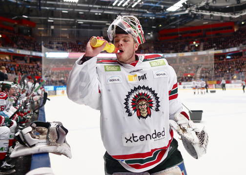 Frölundas målvakt Johan Gustafsson