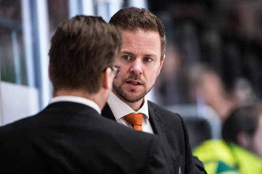 Karlskronas tränare Ove Molin och assisterande tränare