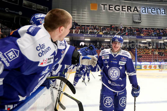 Leksands Johan Porsberger jublar