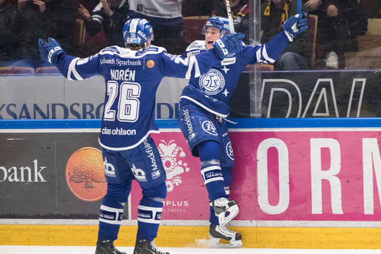 Leksands Johan Porsberger jublar
