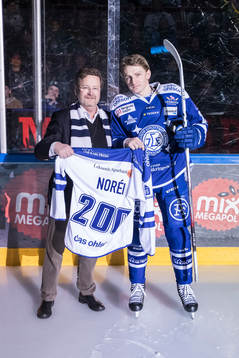 Leksands Patrik Norén hyllas för 200 matcher innan