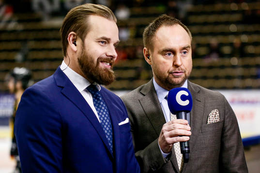 Cmores Expert Sanny Lindström och Tv4as programledare
