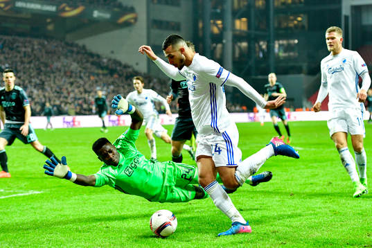 FC Köpenhamns Youssef Toutouh och Ajaxs