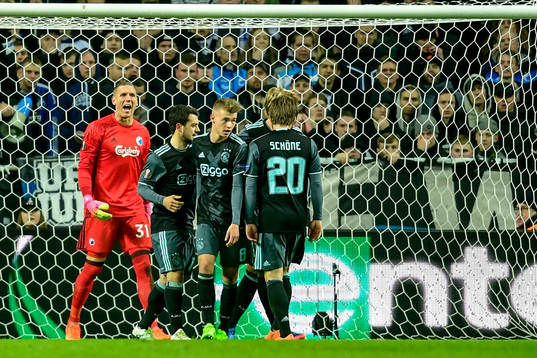 FC Köpenhamns målvakt Robin Olsen deppar