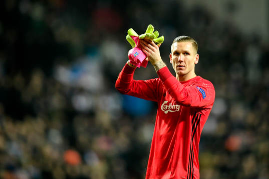 FC Köpenhamns målvakt Robin Olsen deppar