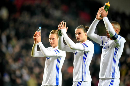 FC Köpenhamns Ludwig Augustinsson, Erik Johansson och