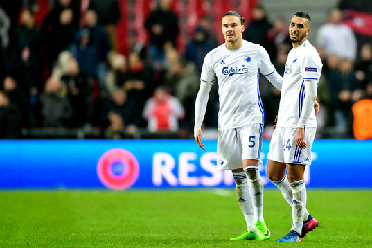 FC Köpenhamns Erik Johansson och Youssef Toutouh