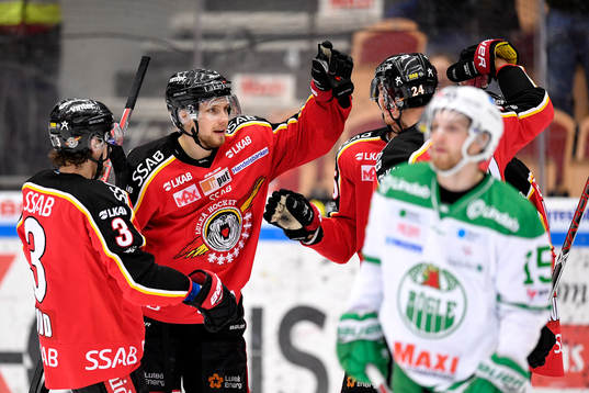 Luleås Petter Emanuelsson jublar