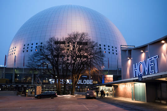 Entrén till Hovet före en ishockeymatch i