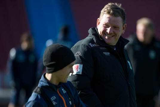 Assisterande tränare Alf Westerberg tränar med IFK