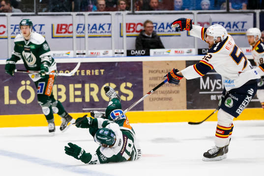 Färjestads Andreas Jämtin och Djurgårdens Mikael Ahlén