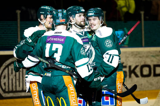 Färjestads Magnus Nygren, Linus Persson , Joakim Nygård
