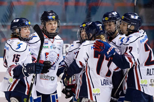 Linköpings Jennifer Wakefield jublar