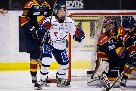 Linköpings Madelen Haug Hansen jublar
