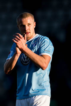 Malmö FFs Franz Brorsson tackar publiken