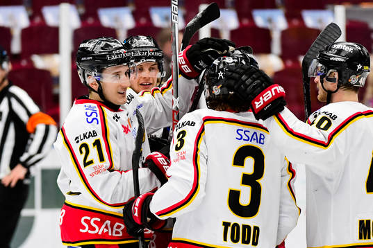 Luleås spelare jublar