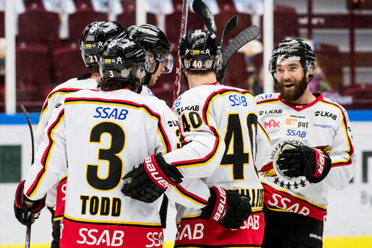 Luleås spelare jublar