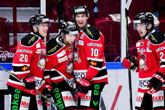 Malmö Redhawks Nichlas Hardt jublar