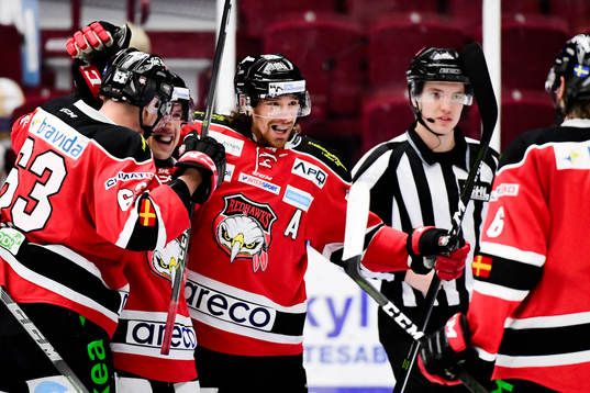Malmö Redhawks Andreas Thuresson jublar