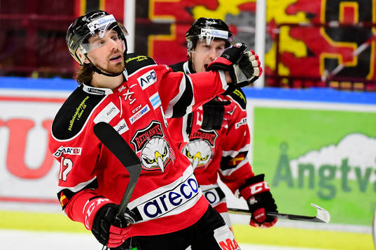 Malmö Redhawks Andreas Thuresson jublar