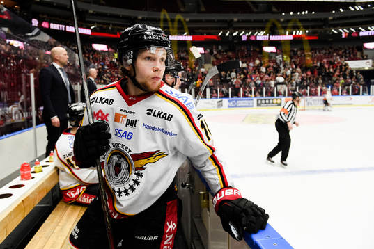 Luleås  Einar Emanuelsson deppar