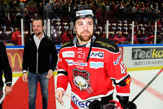 Malmö Redhawks Nichlas Hardt tilldelas pris