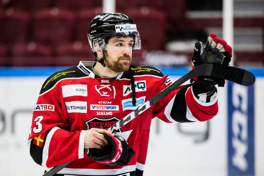 Malmö Redhawks Nichlas Hardt tackar publiken