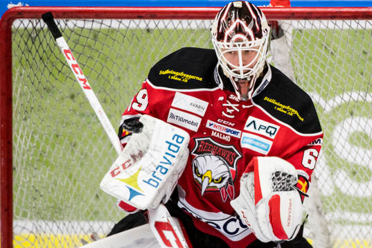 Malmö Redhawks målvakt Oscar Alsenfelt