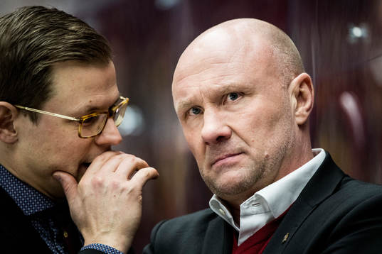 Malmö Redhawks assisterande tränare Martin Filander och