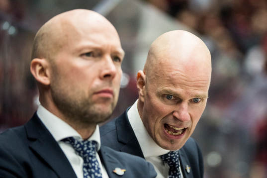 Luleås tränare Petter Lasu Nilsson och assisterande