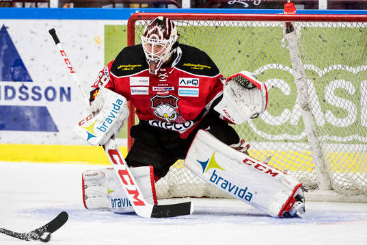 Malmö Redhawks målvakt Oscar Alsenfelt