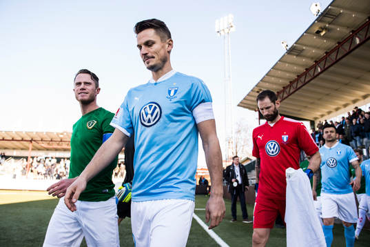 Malmö FFs Markus Rosenberg och Jönköpings Tommy Thelin