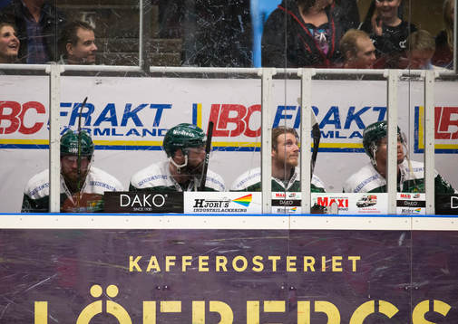 Färjestads spelare i utvisningsbåset