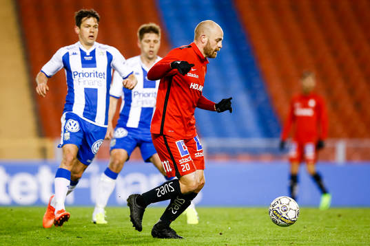 Norrköpings Daniel Sjölund och IFK Göteborgs Mads