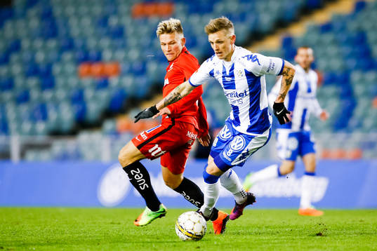 Norrköpings Nicklas Bärkroth och IFK Göteborgs Sören