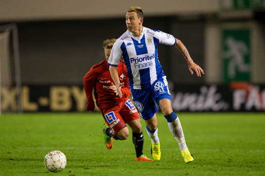 IFK Göteborgs Martin Smedberg Dalence före Norrköpings