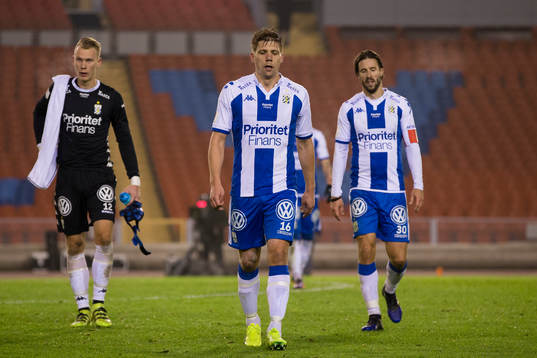 IFK Göteborgs målvakt Pontus Dahlberg, Mikael Boman och