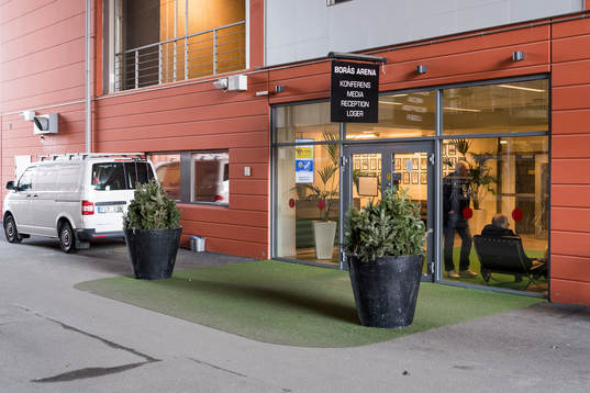 Pressentré på Borås arena