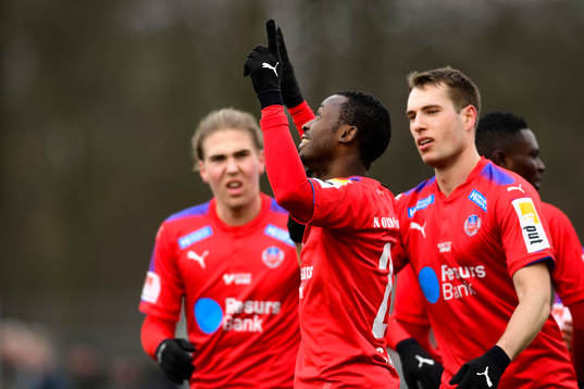 Helsingborgs Monday Samuel jublar