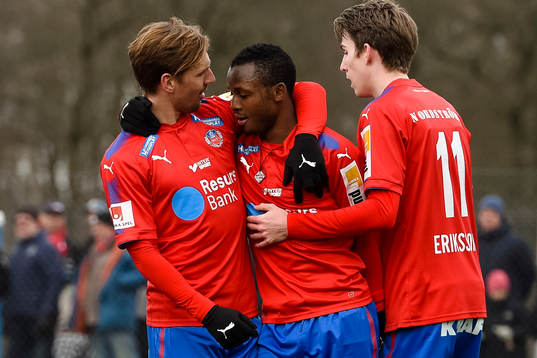 Helsingborgs Adam Eriksson, Martin Christensen  och Monday
